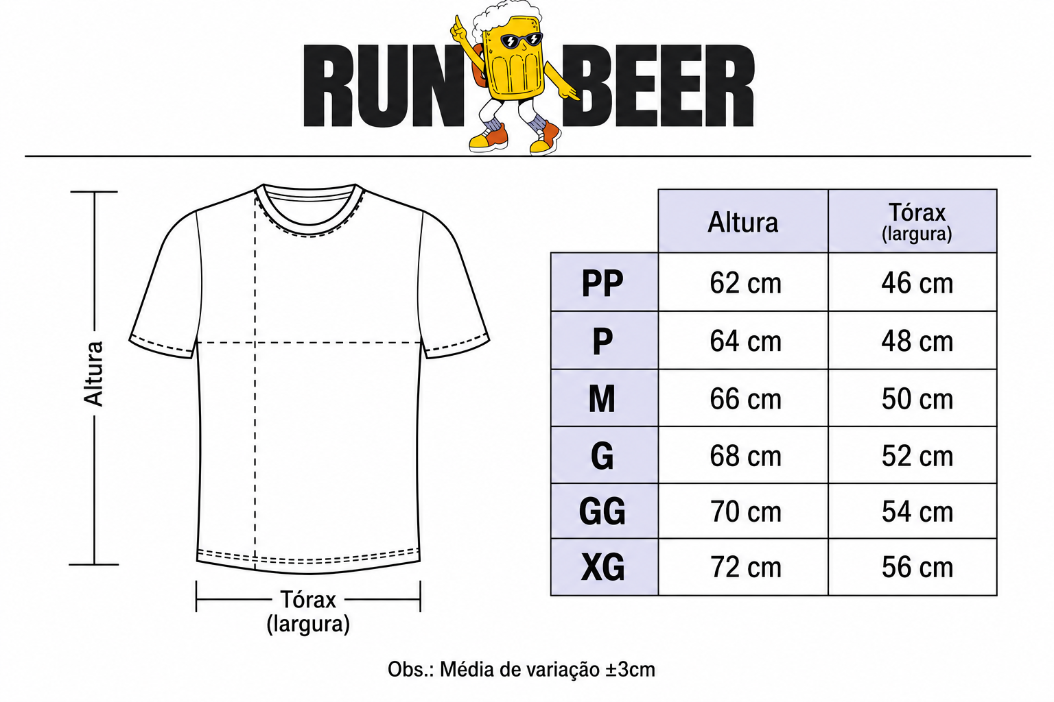 RUN BEER - ETAPA AP DE GOIÂNIA - Camiseta