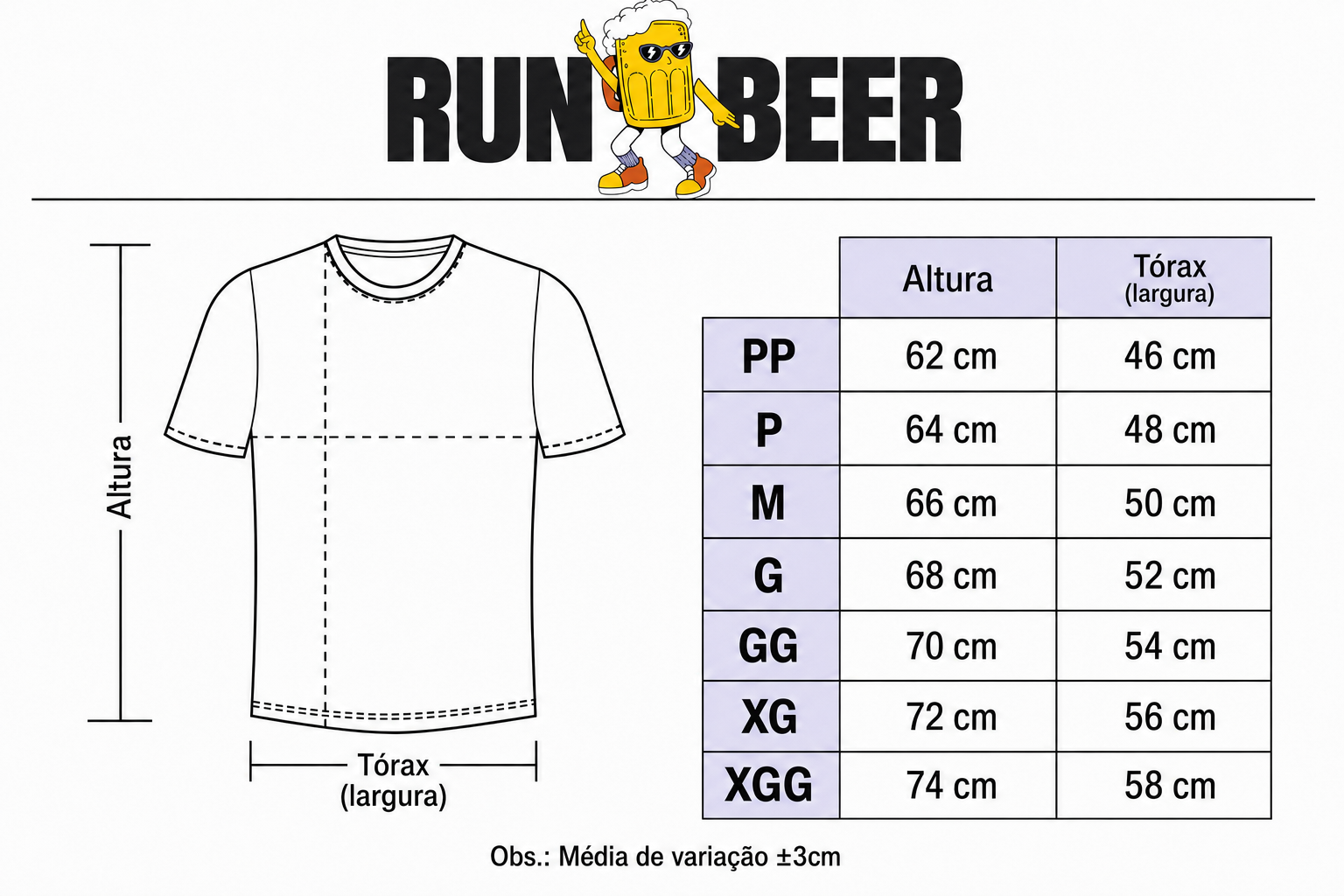 RUN BEER - ETAPA CAMPO GRANDE - Camiseta