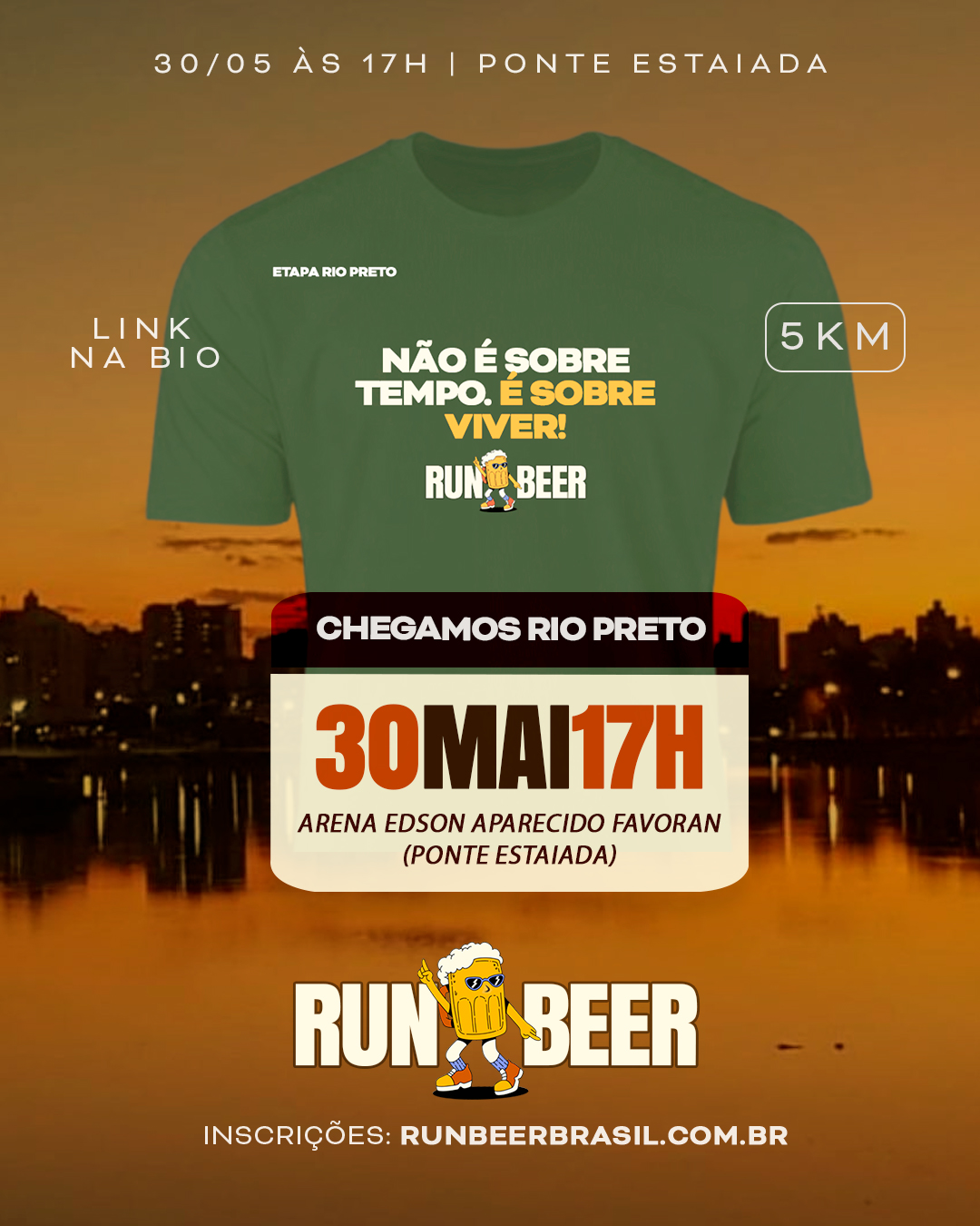 RUN BEER - ETAPA RIO PRETO - Camiseta